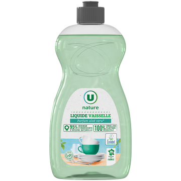 U NATURE Liquide vaisselle aloe vera eco label - 500mL