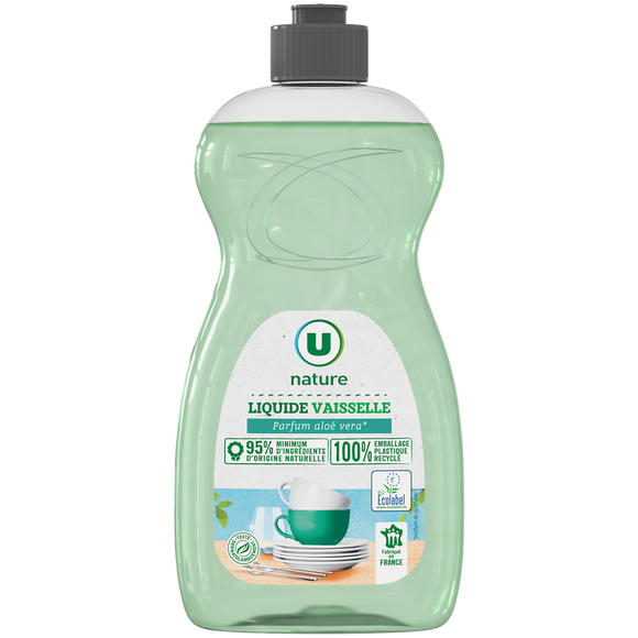 U NATURE Liquide vaisselle aloe vera eco label - 500mL