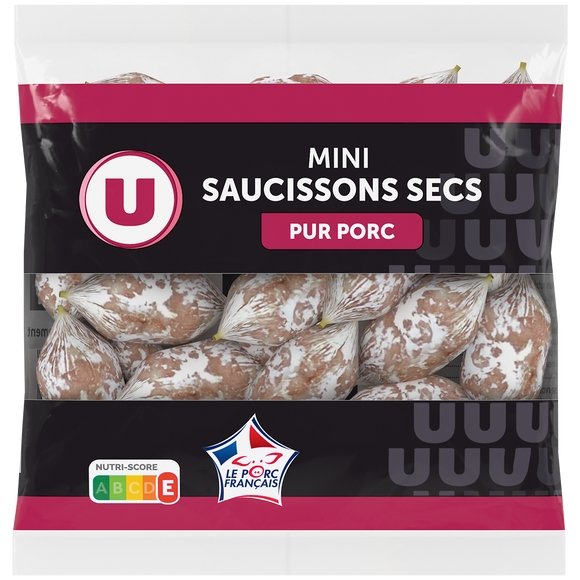 U Mini Saucissons secs Pur Porc - 130g