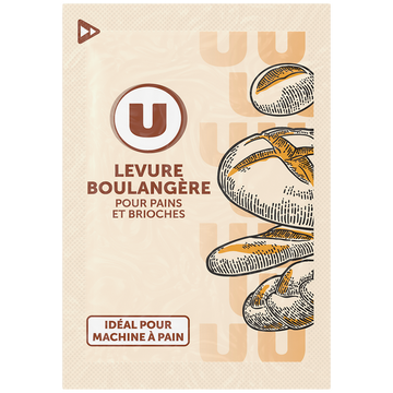 U Levure boulangère  6 sachets de 5g dans un paquet de 30