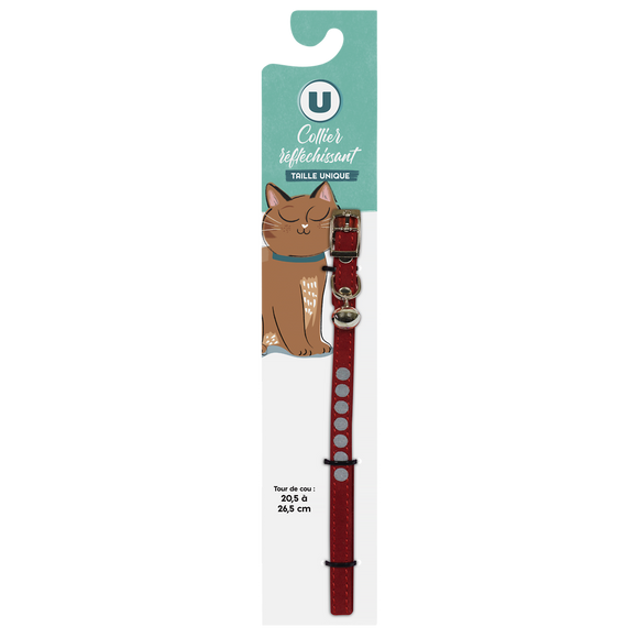 U Collier réfléchissant pour chat