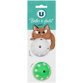U 2 balles à grelot pour chat  12g