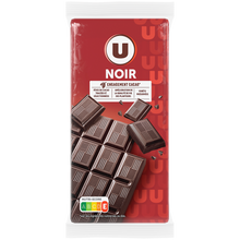 U Chocolat noir supérieur 3 Tablettes de 100g
