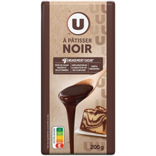U Chocolat noir à pâtisser Tablette de 200g