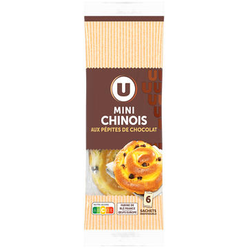 U Mini chinois aux pépites de chocolat x6 - 300g