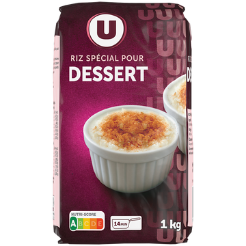 U Riz rond dessert paquet carré de 1kg
