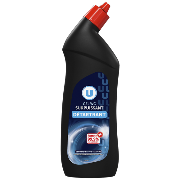 U Gel wc surpuissant détartrant 5 en 1  bouteille de 750ml