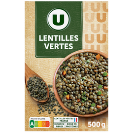 U Lentille verte, étui de 500g