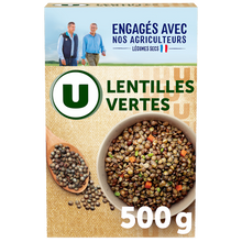 U Lentille verte, étui de 500g
