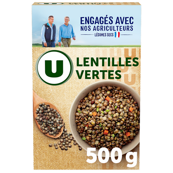 U Lentille verte, étui de 500g