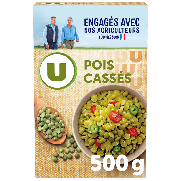 U Pois cassés étui de 500g
