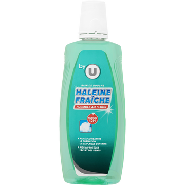 BY U Bain de bouche classique fraîcheur  Flacon 500ml