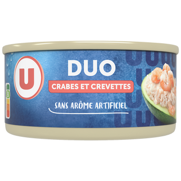 U Duo crabe et crevettes  121g