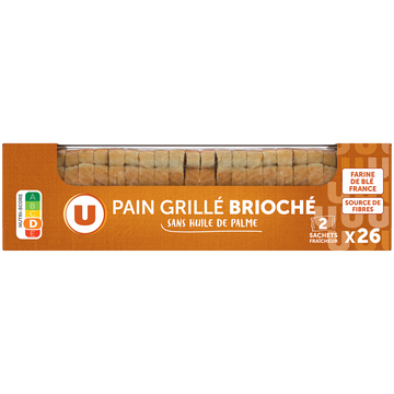 U Pain grillé brioché 300g