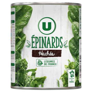 U Epinards hachés - Boîte de 795g