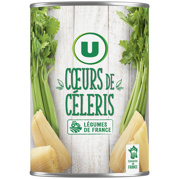 U Coeurs de céleri - Boîte de 265g net égoutté
