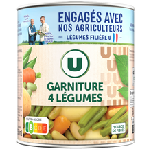 U Légumes Garniture recette 4 légumes - Boîte 510g