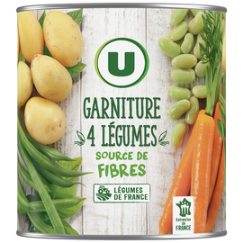 U Légumes Garniture recette 4 légumes - Boîte 510g