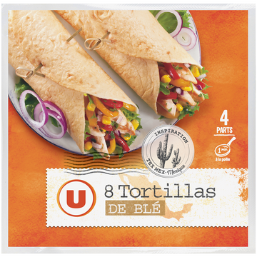 U Tortillas souples x8 320g
