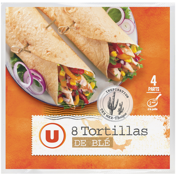 U Tortillas souples x8 320g