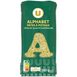 U Pates alphabets, sachet de 500g