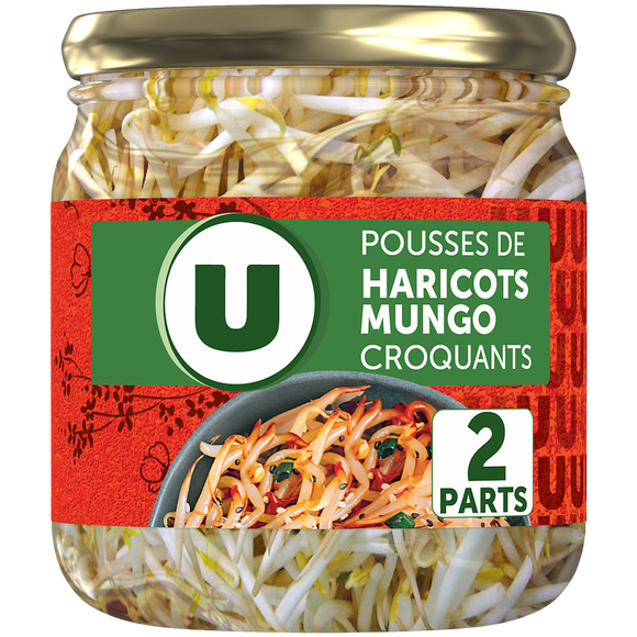 U Pousses de haricots mungo Asie bocal de 37cl