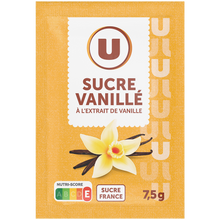 U Sucre vanillé étui de 10 sachets - 7,5g