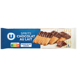 U Gâteau Sprits au chocolat au lait 150g
