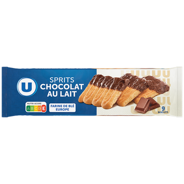 U Gâteau Sprits au chocolat au lait 150g