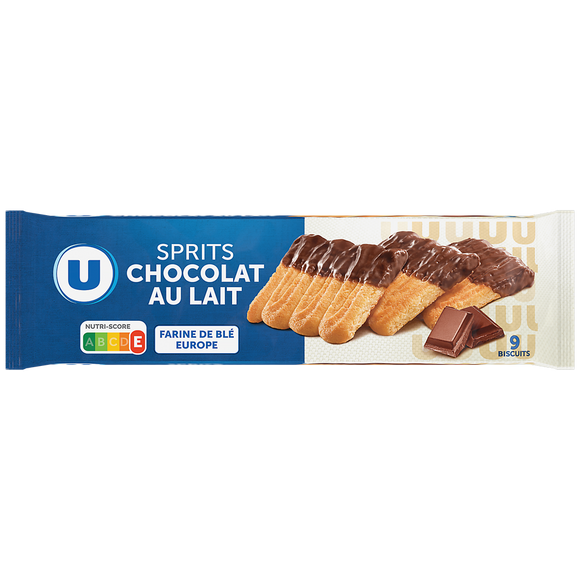 U Gâteau Sprits au chocolat au lait 150g