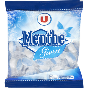 U Bonbons à la menthe givrée  sachet de 250g