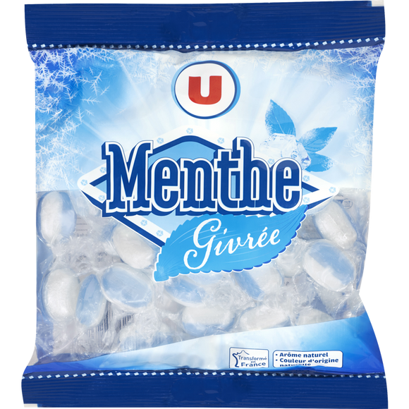 U Bonbons à la menthe givrée  sachet de 250g