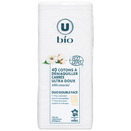 U BIO Coton carré douceur  x 40