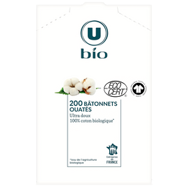U BIO Bâtonnets ouatés boîte x200