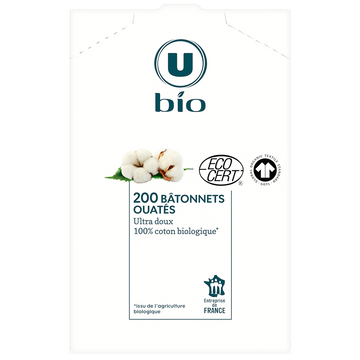 U BIO Bâtonnets ouatés boîte x200