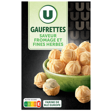 U Gaufrettes goût fromage et fines herbes  75g