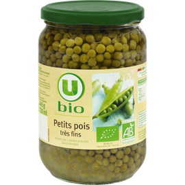 U BIO Petits pois - Bocal 445g