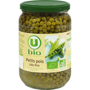 U BIO Petits pois - Bocal 445g