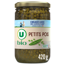 U BIO Petits pois - Bocal 420g