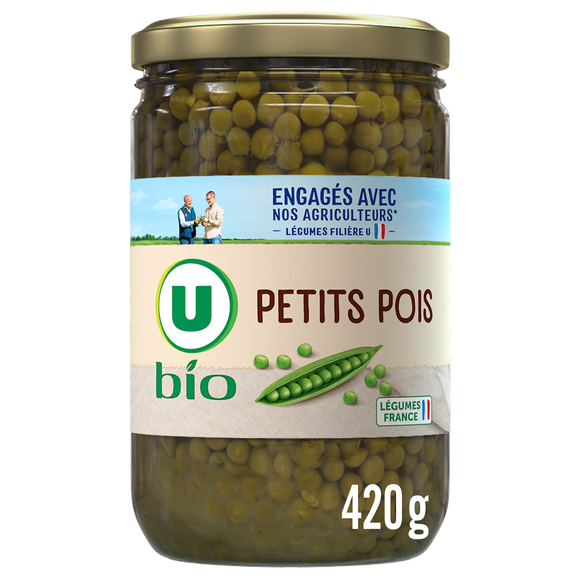 U BIO Petits pois - Bocal 420g