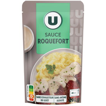 U Sauce liquide au roquefort  sachet de 200g