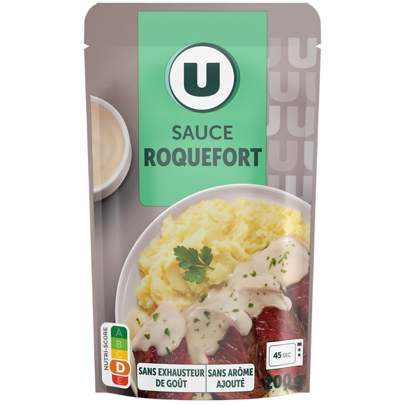 U Sauce liquide au roquefort  sachet de 200g