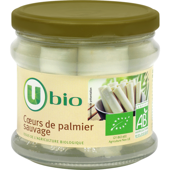 U BIO Coeurs de palmier sauvage - Bocal 250g