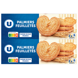 U Palmiers feuilletés  2x100g