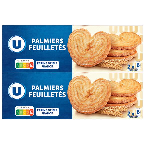 U Palmiers feuilletés  2x100g