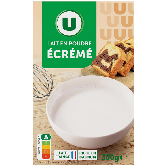 U Lait écrémé en poudre 300g