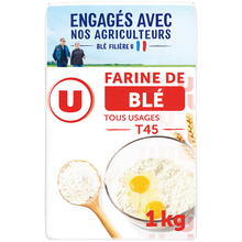 U Farine de blé pâtissière T45 paquet de 1Kg