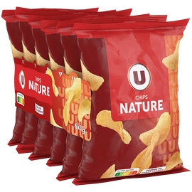 U Chips nature multipack  6x30g easypack