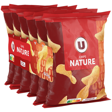 U Chips nature multipack  6x30g easypack