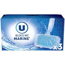 U Bloc wc solide parfum marine 3x40g